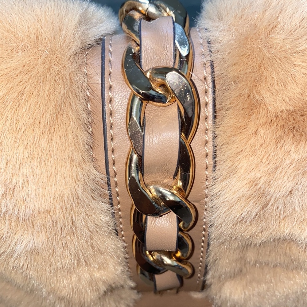 ALDO TAUPE FUR BAG - Picture 5 of 15